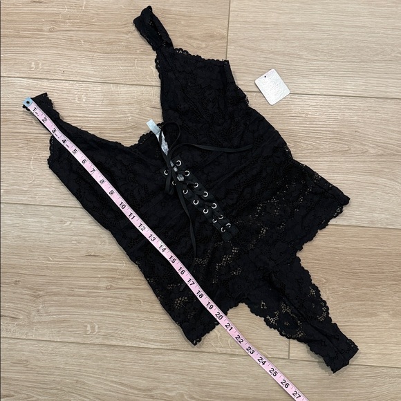 Intimately Free People Black Lace Bodysuit Lingerie - Picture 7 of 10